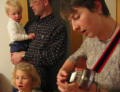 Singen mit der eigenen Familie